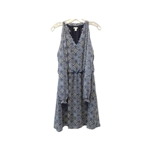 Cato Size Small Womens Blue Cold Shoulder Dress #L-3-17-GLW - Picture 2 of 6
